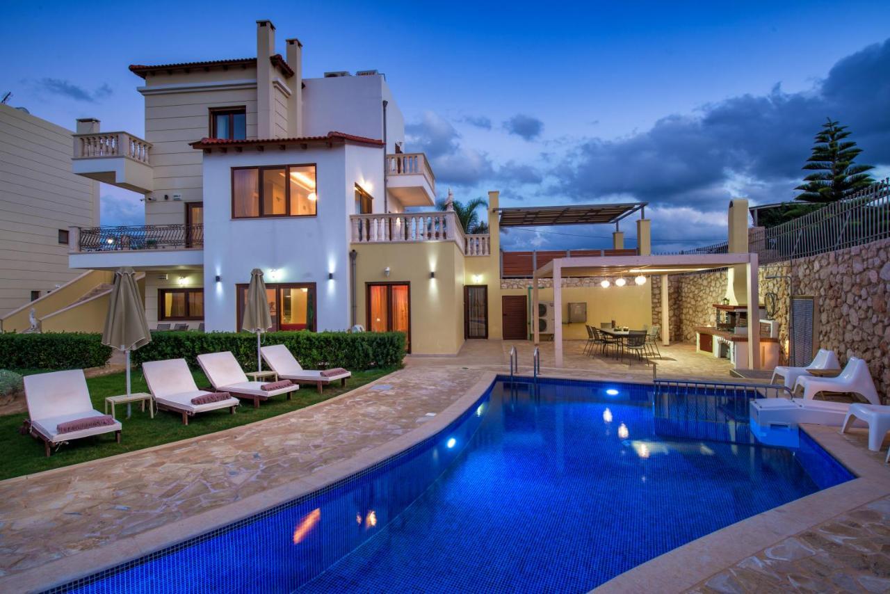 Azzuro Villa With Private Pool By Estia 赫索尼索斯 外观 照片
